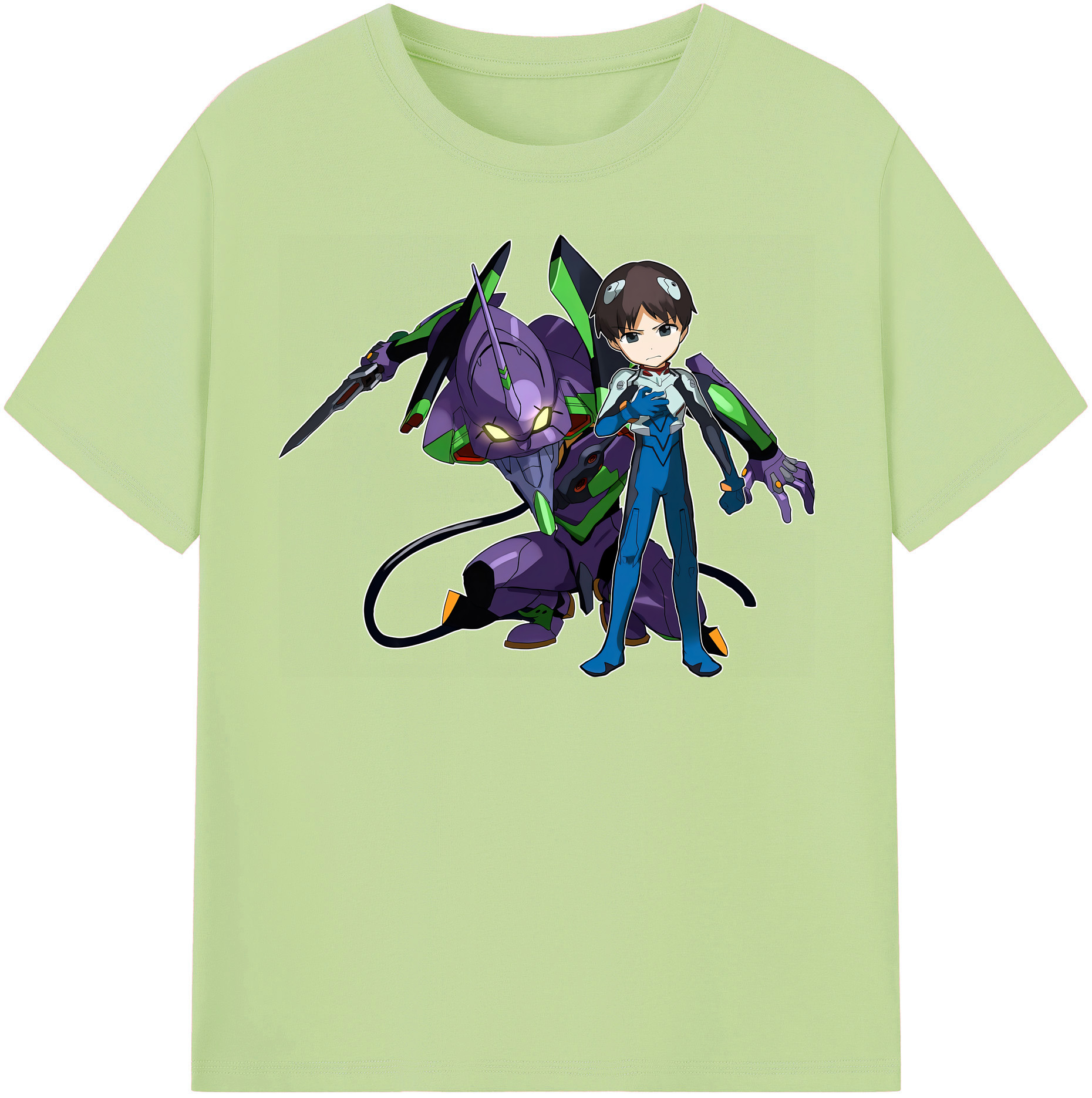 （画像用） EVA 新世紀エヴァンゲリオン 綿100％半袖Tシャツ（フロントプリント）